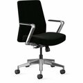The Hon Co Mid-Back Chair, Cofi, 25-1/4inx26-5/8inx35-1/2in-40-1/2in, BK HONCMUY0W40SLP